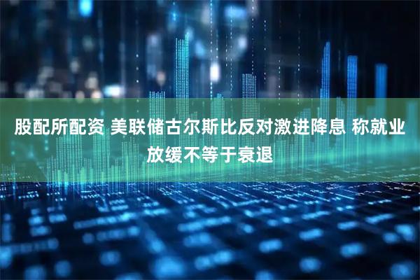 股配所配资 美联储古尔斯比反对激进降息 称就业放缓不等于衰退