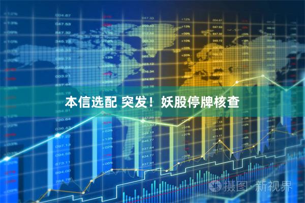 本信选配 突发！妖股停牌核查