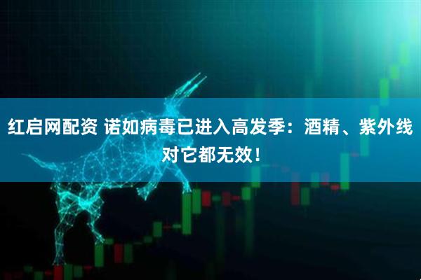 红启网配资 诺如病毒已进入高发季：酒精、紫外线对它都无效！